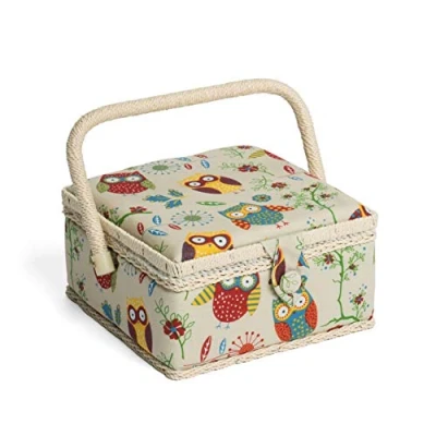 Obrázek Hobby Gift MRS 9 malý úložný box na šití, plast, sova, 20 x 11 cm