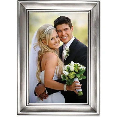 Obrázek Lawrence Frames 609046 Metall Bilderrahmen, gebürstetes Zinn, 10 x 15 cm
