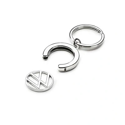 Obrázek Volkswagen 000087010BT přívěsek na klíče zástavní čip do nákupního vozíku Keyring přívěsek, s novým logem VW