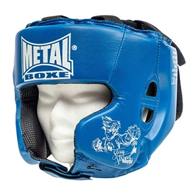 Obrázek METAL BOXE MB117 Ochrana hlavy/Helma pro box/bojový sport Děti modrá
