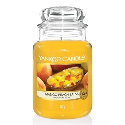 Obrázek Yankee Candle Vonná svíčka ve skle (velká) Mango Peach Salsa Doba hoření až 150 hodin