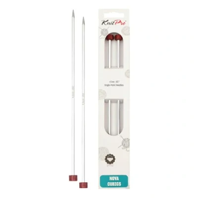 Obrázek KnitPro K12298 jehlice na bundu, stříbrná, 4,5 mm