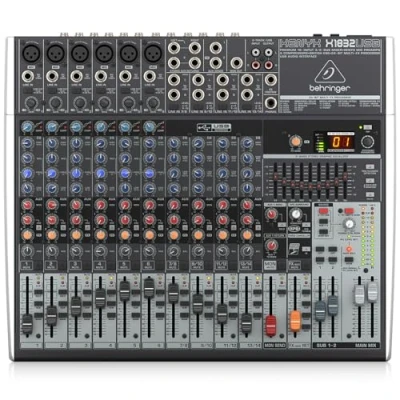 Obrázek Behringer XENYX X1832USB Premium 18 Input 3/2 Bus mixér s Mic Preamps a kompresorem, British EQ, 24bitový procesor Multi FX USB/audio rozhraní