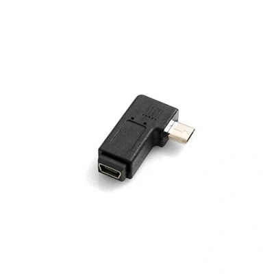 Obrázek SYSTEM S Mini USB zdířka na Micro konektor 90 pravý úhlový adaptér