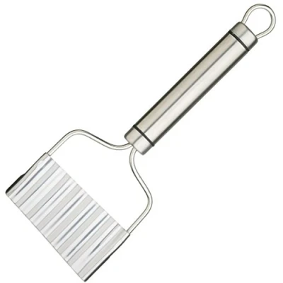 Obrázek Profesionální kráječ hranolků KitchenCraft, ušlechtilá ocel, vlnitá čepel, 21 cm x 8