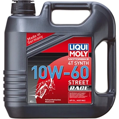 Obrázek LIQUI MOLY Motorbike 4T Synth 10W 60 Street Race 4 L Motocykl 4taktní olej výr. č.: 1687