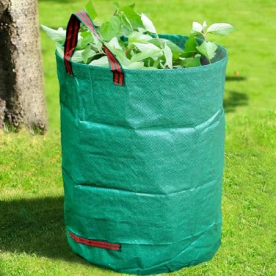 Obrázek GroundMaster Runder Gartenabfallsack 300 Liter Gartensack Stabil, Robust &amp; Verstärkt Big Bag Laubsack Garten Abfallsack Mehrzweck Großer Sack für Gartenabfälle, Bauschutt, Rasen usw.
