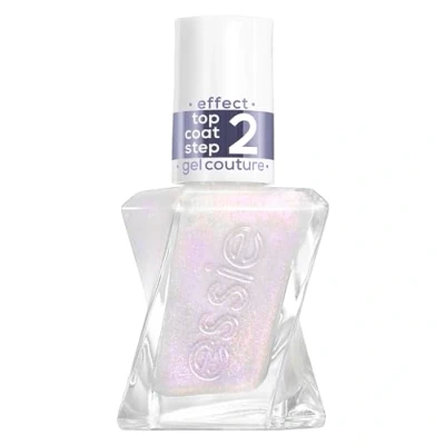 Obrázek essie Gel by Nagellack 563 blushed metal, schimmernder Überlack mit lichtreflektierendem Metallic Effekt &amp; bis zu 15 Tage Halt, 13,5 ml
