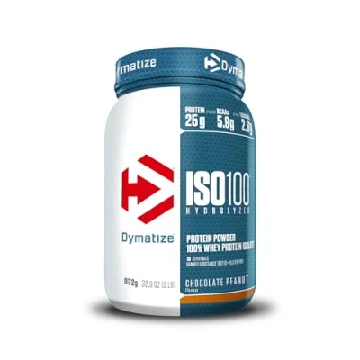 Obrázek Dymatize ISO 100 Hydrolyzed Chocolate Peanut 932g Whey Protein hydrolyzát + izolát prášek