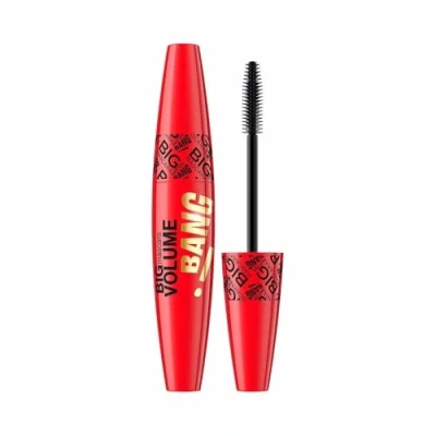 Obrázek Eveline Cosmetics Mascara Big Volume Lash Definition Dramatický objem &amp; oddělení karnaubským a rýžovým voskem, dlouhotrvající receptura bez hrudek, nápadný červený design 10 ml