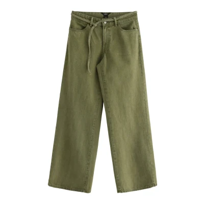 Obrázek Lindex WIDE Široké džíny, Ženy, Velikost: 54, Dark green