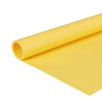 Obrázek Clairefontaine Role 195715C (barevný kraftový papír, 10 x 0,7 m, 65 g, PEFC, ideální pro vaše kutilské projekty) 1 kus citronově žlutá