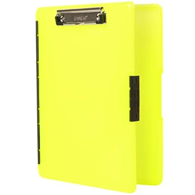 Obrázek Dexas 3517 803 Slimcase 2 úložné upínací prkénko s bočním otvorem, neonově žlutá