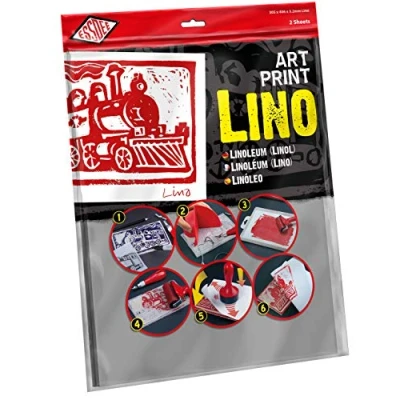 Obrázek Educational Arts Essdee Kunstdruck Bastelset zum Linoleum (406 x 305 3,2 mm Lino 2 Stück)