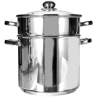 Obrázek Baumalu 342639 hrnec na kuskus 9 l, 24 cm, ocel, stříbrný