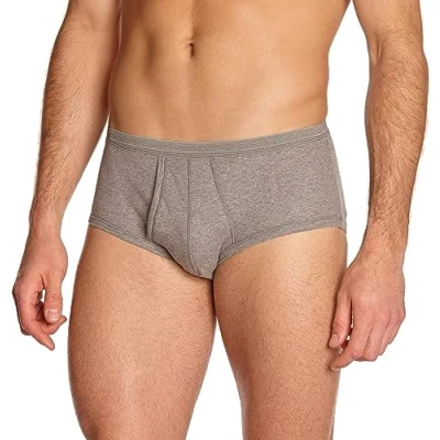 Obrázek Eminence Pánské slipové spodky, Šedá (šedá melírovaná), D 7 / US XL UK 38 /FR 5