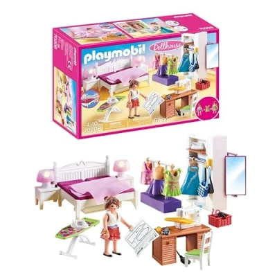 Obrázek PLAYMOBIL 70208 Dolhouse pestrá ložnice se šitím, od 4 let, barevná, jedna velikost