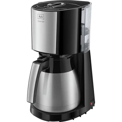Obrázek Melitta Kavovar na překapavanou kavu v nerezovem vzhledu, s varnou konvici, automaticke vypnuti, cerna, 1017 08, 214457
