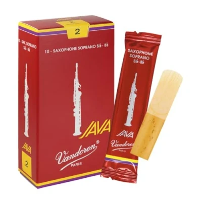Obrázek Vandoren SR302R Java &quot;Filed Red&quot; Cut Sopran Saxophon listy 10 jednotky