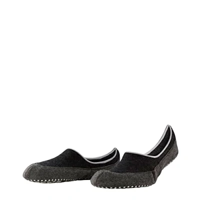 Obrázek FALKE Pánské Cosyshoe Invisible protiskluzové výstupky na plstěné podrážce chodidla, pohodlný, teplý plyš prodyšný, regulující klima, vlna, 1 pár, Černá Black 3000.