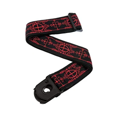 Obrázek D&#039;Addario Accessories popruh na kytaru s uzávěrem elektrickou kytaru, akustickou pás basovou Voodoo