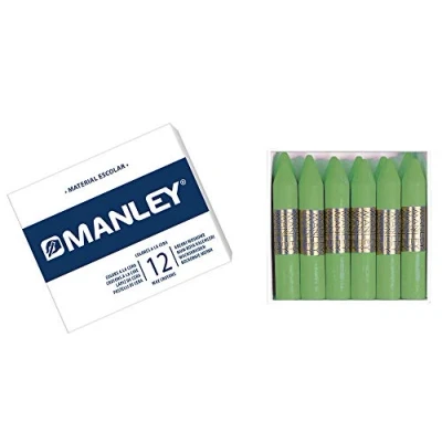 Obrázek MANLEY MNC04657 Box 12 Wachsmalstifte, grün