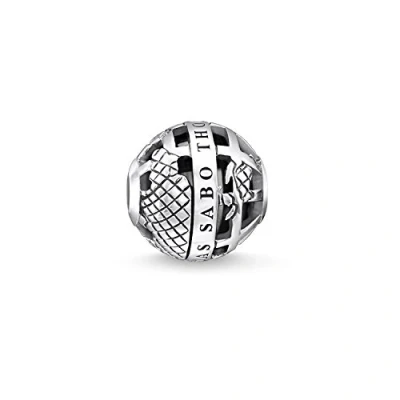 Obrázek Thomas Sabo Dámský Bead Karma perla ve světě s kamenem stříbro 925 Onyx černý K0262 698 11, Sterlingové stříbro,