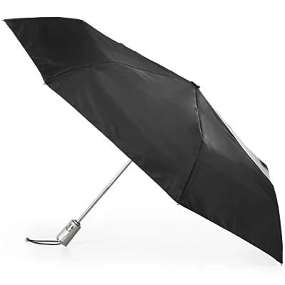 Obrázek totes Automatischer Reise Faltschirm mit Sonnenschutz zum Öffnen und Schließen, schwarz, Einheitsgröße, Regenschirm automatischem wasserdicht,