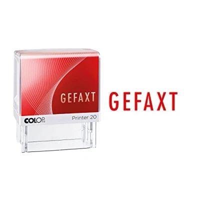 Obrázek Colop 100673 Textové razítko Printer 20 s textem faxt otisk červený