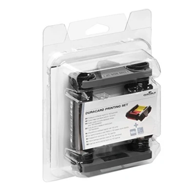 Obrázek Durable Barevná páska a 100 plastových karet Duracard Printing Set, tříděné, 891300