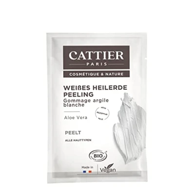 Obrázek Cattier léčivý jíl peeling, s bílou léčivou hlínou a aloe vera, přírodní kosmetika, 4 x 13 ml