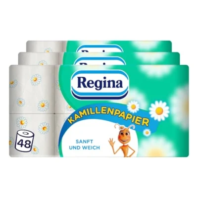 Obrázek REGINA Heřmánku Papír Toaletní papír, 3 vrstvé, balení ks (3 x 16 kusů)