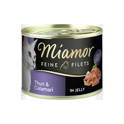 Obrázek Konzerva MIAMOR Feine Filets tuňák a kalamáry v želé 185g