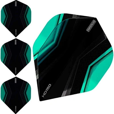 Obrázek abcdarts Unisex dospělí Pentathlon Hd150 Xwing Dart Flights, Aqua, klasická EU