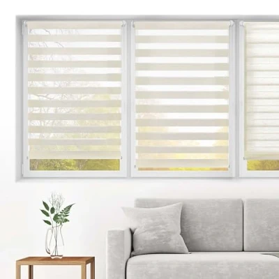 Obrázek Blindecor Dvojitá roleta klemmfix bez vrtání duo lněné barvy 42 x 180 cm (šířka délka) velikost látky 39 175