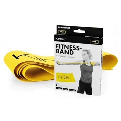 Obrázek Kintex Páska na cvičení Latexband 2,5m x 15cm Fitnessband, žlutá (light)