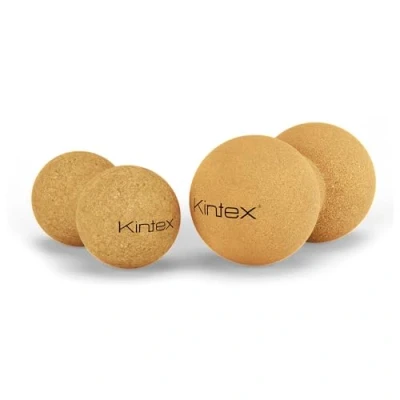Obrázek Kintex fasciální peanut z korku, 13,5 cm nebo 16 cm, dvojitý míč pro automasáž, vlastní masáž, kuličku s obvodovou drážkou páteř (6,5 x 13,5)