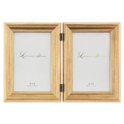 Obrázek Lawrence Frames 4 x 6 aufklappbaren Double Sutter brüniert Gold Bilderrahmen