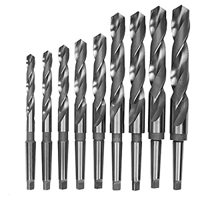 Obrázek Optimum Spiralbohrer Set HSS (9 teilig, rechtsschneidens, MK 2, Größe 14,5 30 mm), 3051002