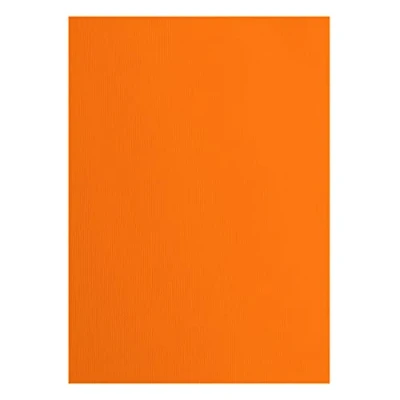 Obrázek Vaessen Creative 2928 012A4 Florence Cardstock papír, oranžový, 216 g/m², DIN A4, 10 kusů, textura, pro scrapbooking, výrobu karet, vyřezávání a jiné papírové kutilské práce