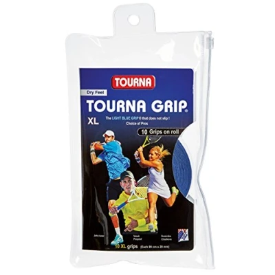 Obrázek Tourna tenis Overgrip 10 XL Overgrips Absorbent Dry Feel Tournagrip Blue