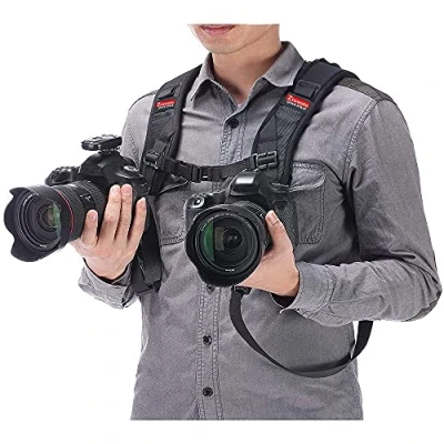 Obrázek popruh na kameru rychlouzávěr Neopren černý fotoaparát rameno pro Canon Nikon Sony Fujifilm Olympus DSLR SLR, Ztowoto 2, l