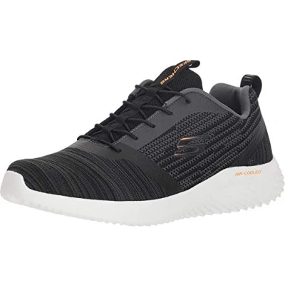 Obrázek Skechers Pánské Bounder Sneaker, Black Mesh Pu Trim