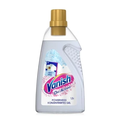 Obrázek Vanish Oxi Action Powerweiss gel 1 x 1,5 l odstraňovač skvrn a na posilování prádla bez chlóru pro bílé prádlo