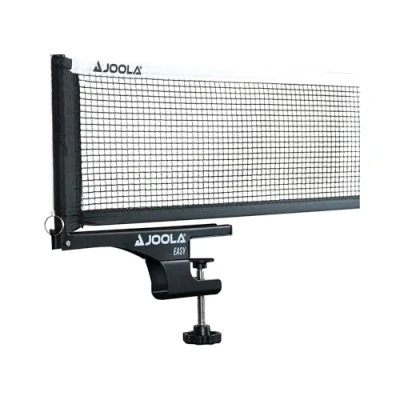 Obrázek JOOLA Síť na stolní tenis 31008 Easy Indoor souprava volnočasový sport nastavitelné síťové napětí, černá, 183 cm x 15,25