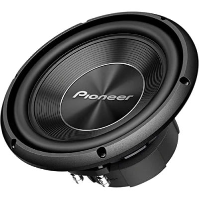 Obrázek Pioneer TS A250S4 Subwoofer s kmitací cívkou pro montáž krytu (1 300 W), 25 cm/10&quot;, membrána IMPP silný zvuk, nepřetržitý výstupní výkon 400 W, černý