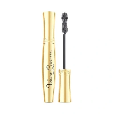 Obrázek Eveline Cosmetics Volume Celebrites Zvyšující objem a řasící řasenka prodlužující, zesilující vyživující receptura s jojobovým olejem, karnaubským voskem D panthenolem