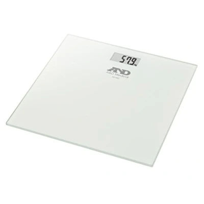Obrázek A&amp;D Medical UC 502 Personen Digitalwaage mit extra großer Stellfläche, Waage gut ablesbarem LCD Display, Personenwaage in flachem Design, Körperwaage aus Sicherheitsglas