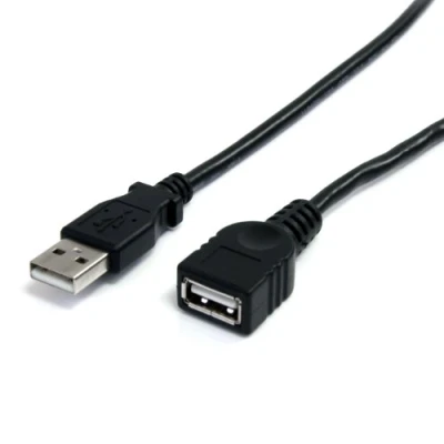 Obrázek StarTech.com 3 m USB 2.0 prodlužovací kabel A na 2. 0 konektor zdířka černý (USBEXTAA10BK)
