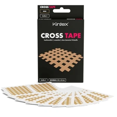 Obrázek Kintex Cross páska, ABC, 3 barvy a velikosti, Tapes, akupunkturní náplast, mřížková pásková kineziologická Crosstapes